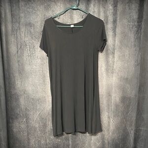 Old Navy Black Short-Sleeve Tunic Dress